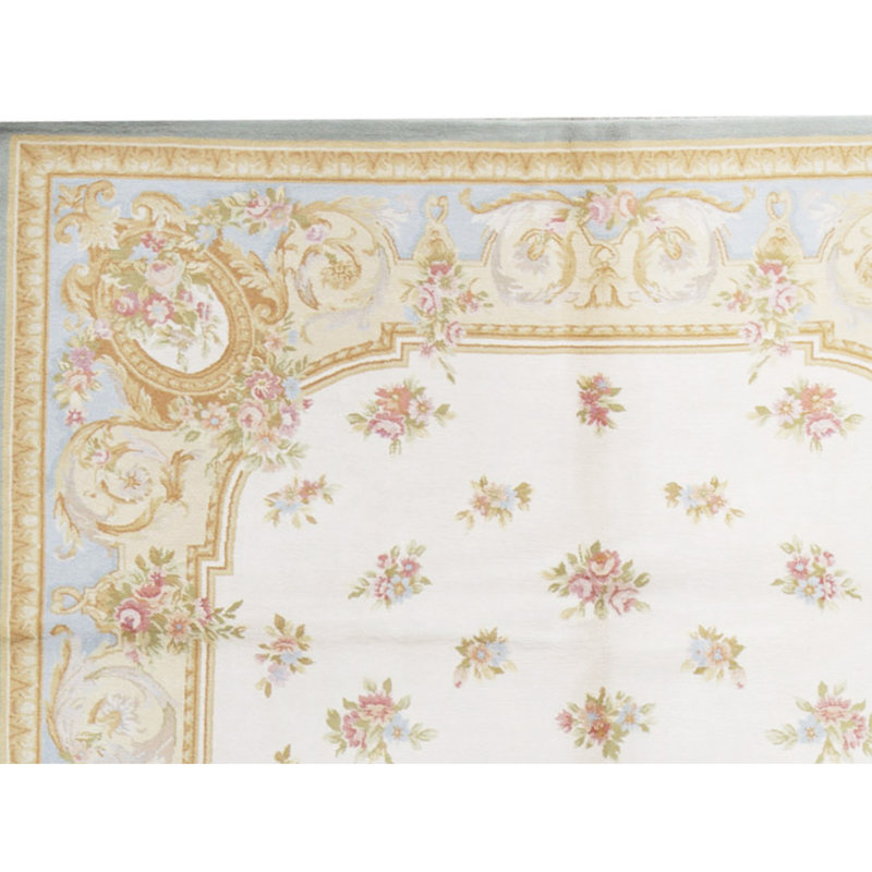 Aubusson Wool Oriental Area Rug