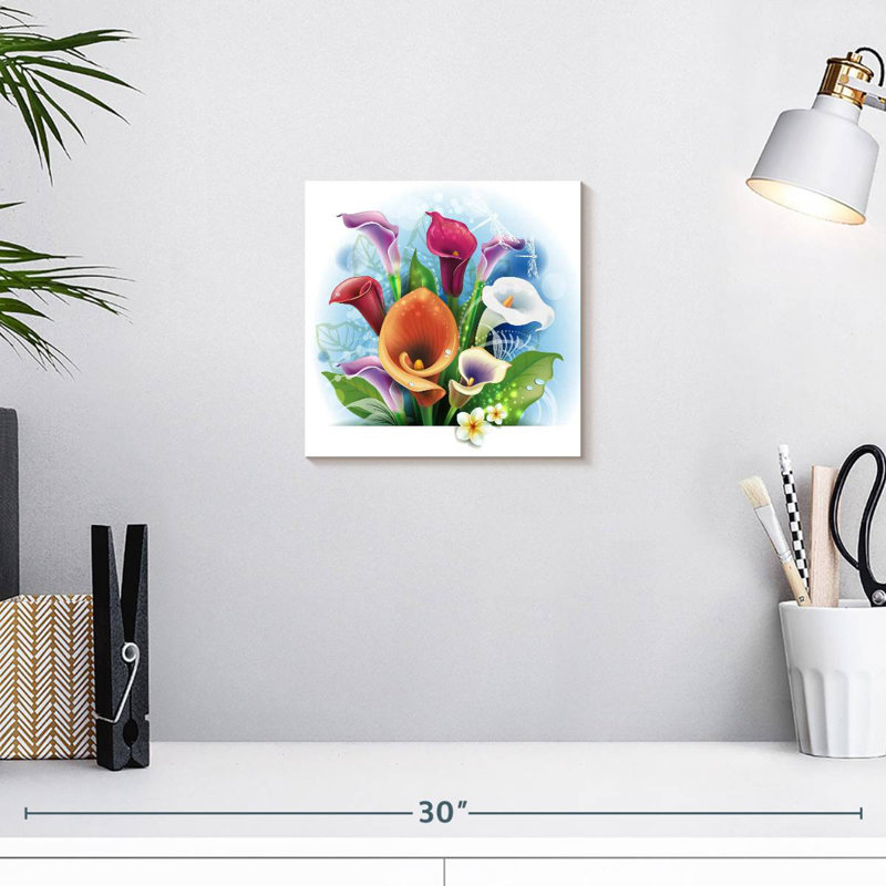 Bouquet de lys Calla Harnek, H 10 po x l 10 po