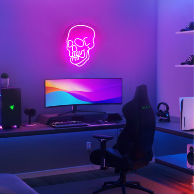 Ignaat 13" Skull LED Neon Sign