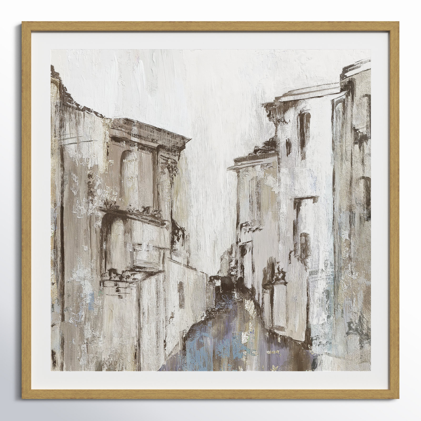 Daniella "Gothika" Painting by Allison Pearce, 33.25" H x 33.25" W , Natural Wood Grain