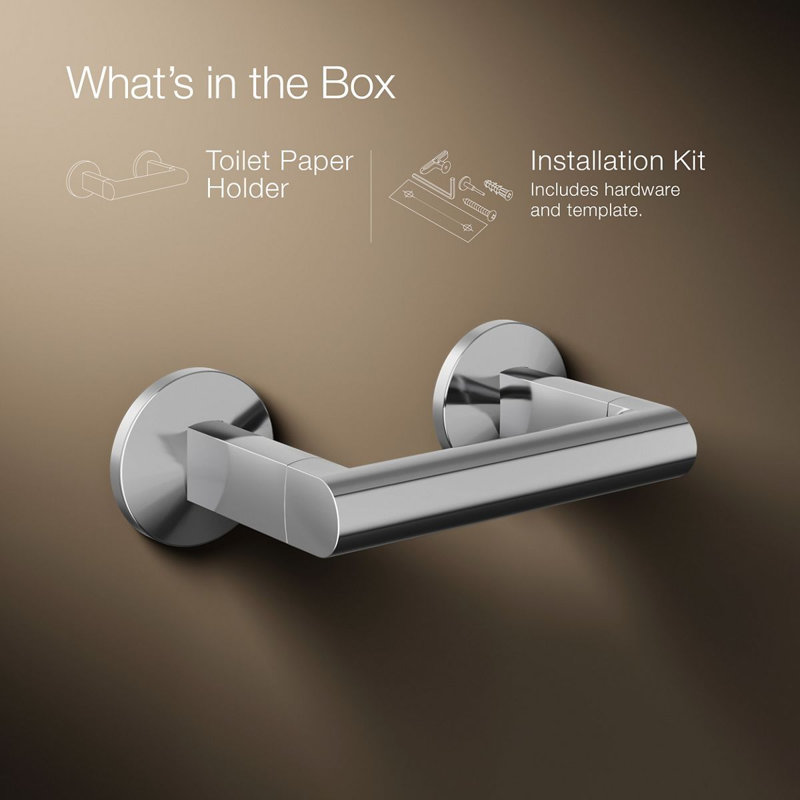 Components™ Pivoting Toilet Tissue Holder, Polished Chrome