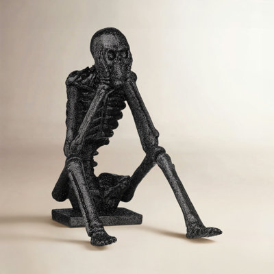 10.5" Glitter Resin Skeleton