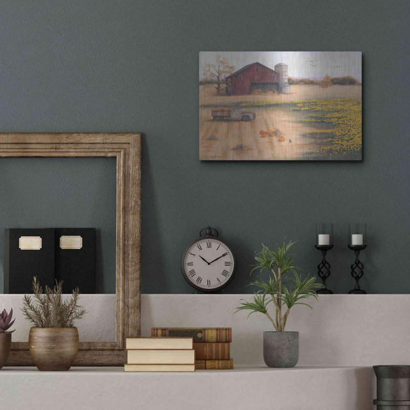 «Barn Sunflowers II» par Pam Britton, H 12 po x l 16 po