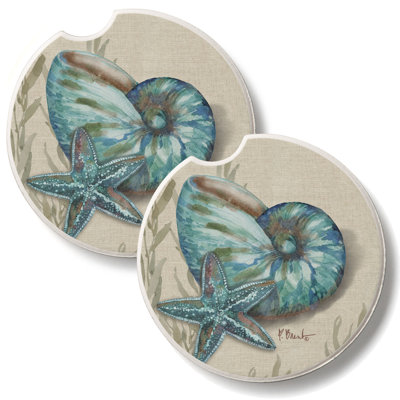 Ensemble de 2 sous-verres Crescent Conch