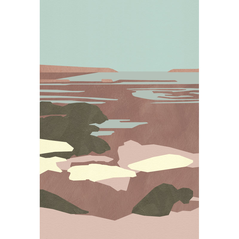Saltwater Sea I - Wrapped Canvas Painting, 122 cm H x 81 cm W, Black Floater Framed