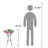 Liviana Outdoor Glass Hummingbird Birdbath