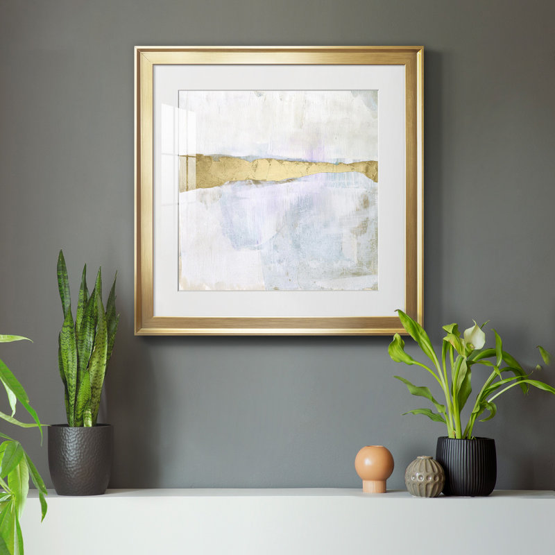 11_Gold Ribbon Horizon I-Premium, reproduction encadrée - prête à être accrochée, H 34,5 po x l 34,5 po x P 1,5 po