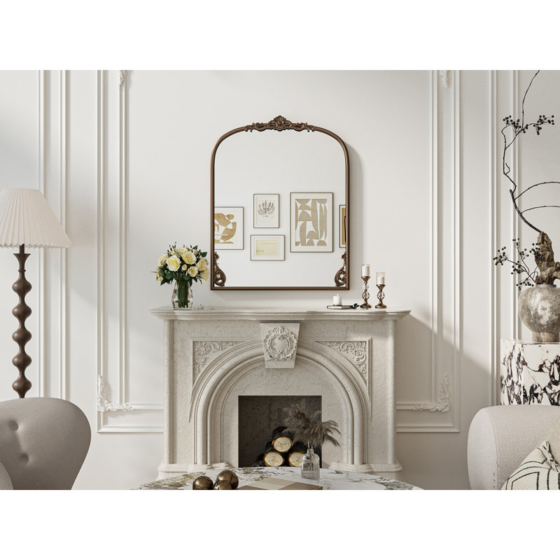  Miroir d'appoint Kalie, Or antique, 36 po x 30 po