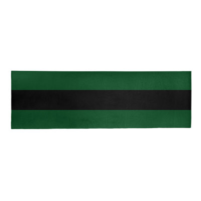 Tapis à rayures vert/noir