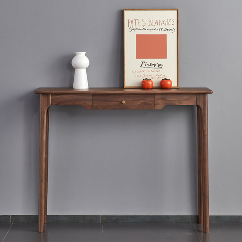 Console brune simple de style chinois, H 35,4 po x l 59 po x P 13 po