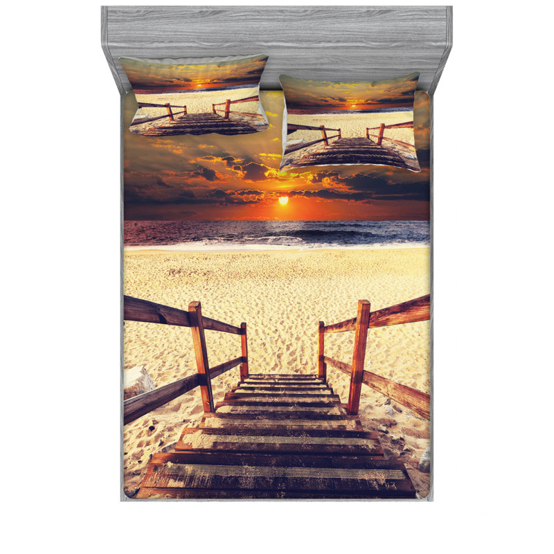 Microfiber Sheet Set, Queen Sheet Set with Fitted Sheet