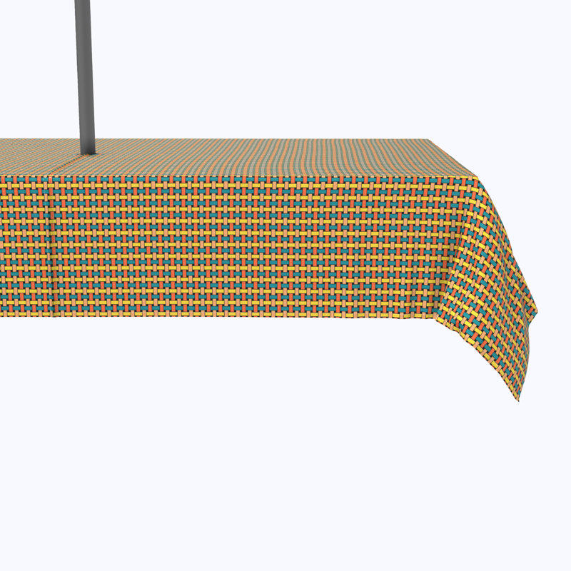 Warlick Geometric Tablecloth, 84" x 60"
