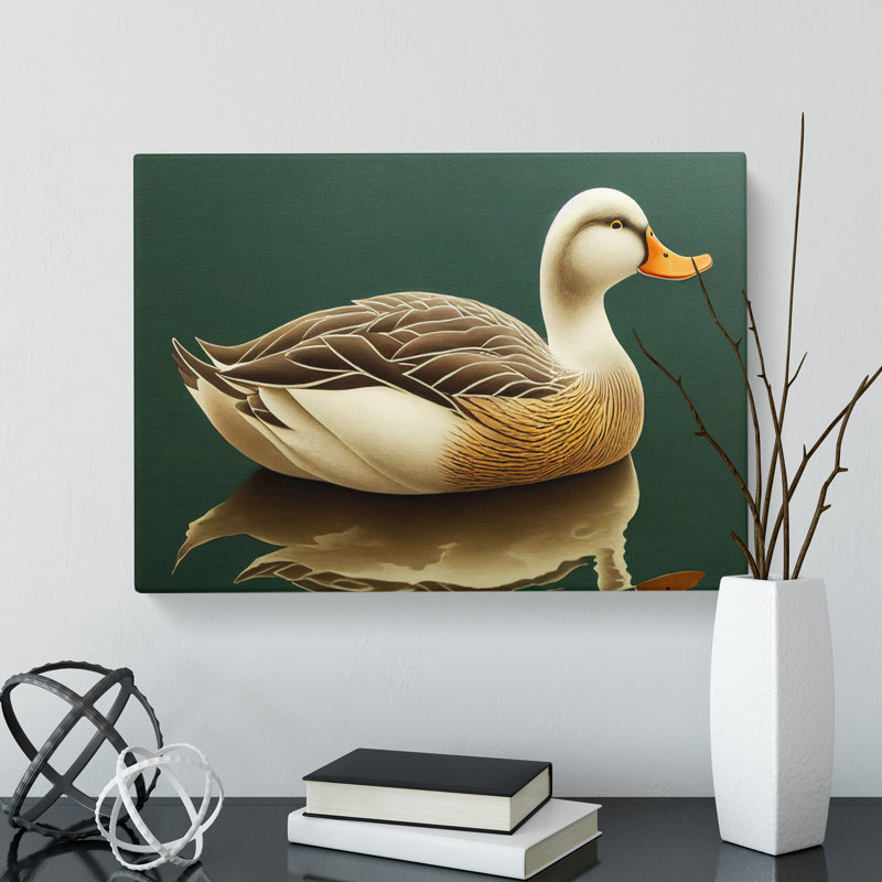 Serene Duck - Wrapped Canvas, 35cm H x 50cm W x 3cm D