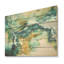 «Dreamscape Lakes Rivers», encre liquide, art mural en bois sur bois de pin naturel-183199010
