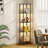 5-Tier Ironck Bookshelf with LED Lights, Touch & Remote Control-1144449435