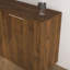 Buffet moderne cannelé avec tablettes réglables et poignées en métal-934147350