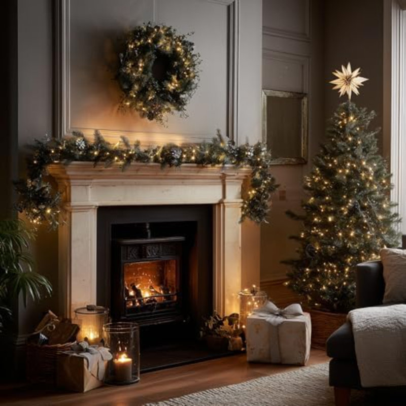 Warm White Christmas Lights Outdoor, 20FT 100 Count Incandescent Christmas Light Indoor, Waterproof Christmas Tree String Lights For Xmas Decorations