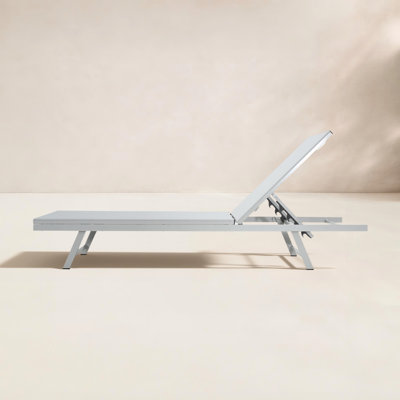 25'' Outdoor Metal Chaise Lounge Set