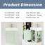 Meuble-lavabo simple 22 po avec comptoir en céramique-1000183343