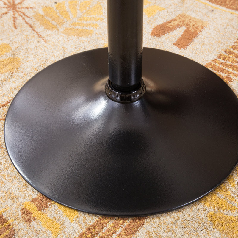 Ensemble de table de bar et 2 tabourets de bar pivotants réglables