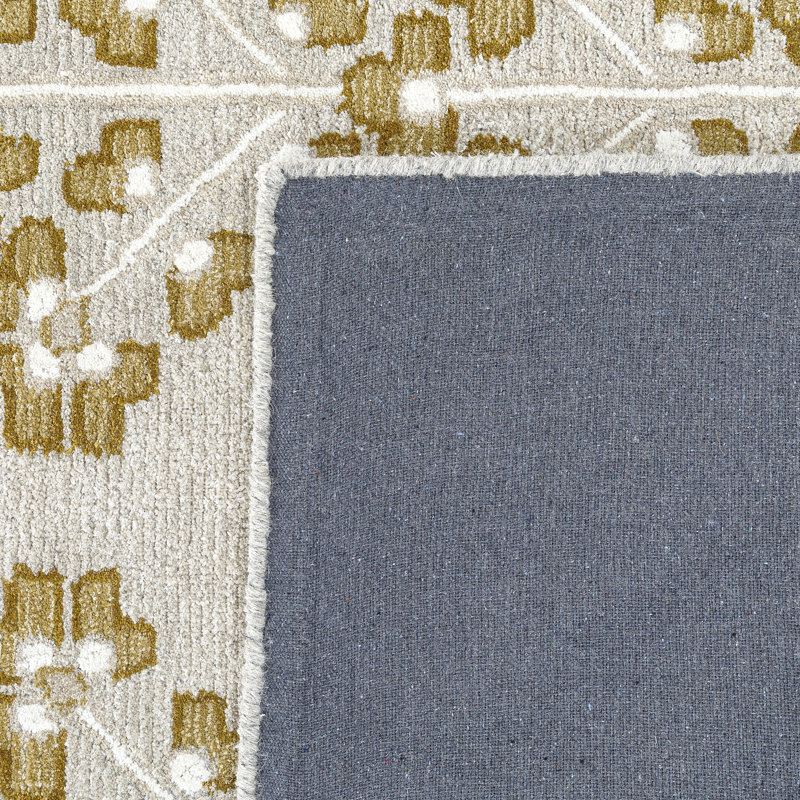 Tapis vert / jaune Verdant, Rectangle 7 pi 6 po x 9 pi 6 po