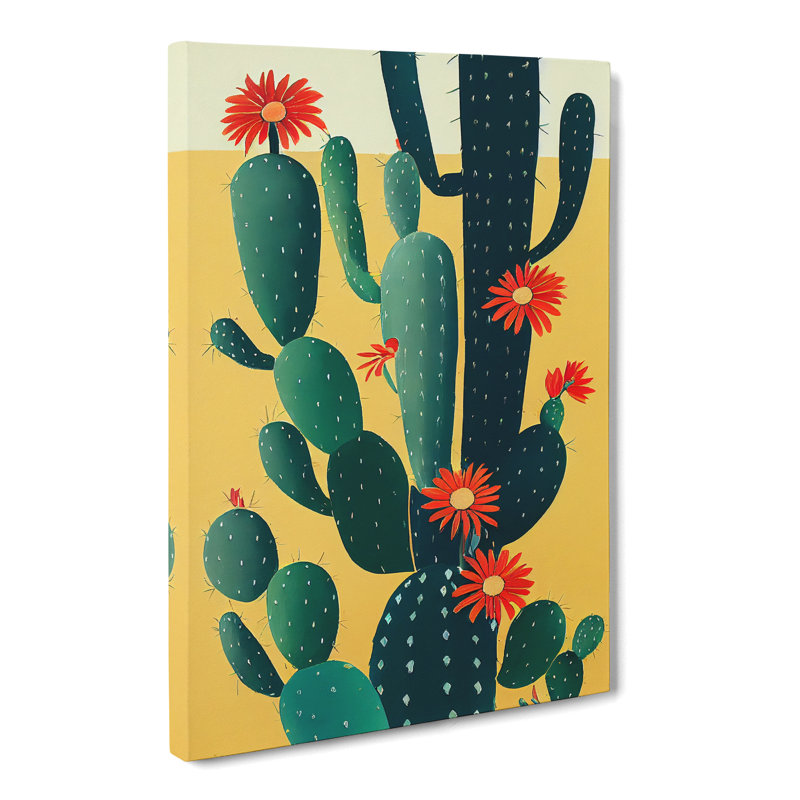 CAN-V0523-342X Cactus Cacti Vol.2 - Wrapped Canvas Print, 50cm H x 35cm W x 3cm D