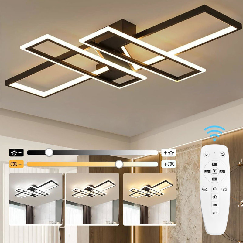 Flush Mount, Black