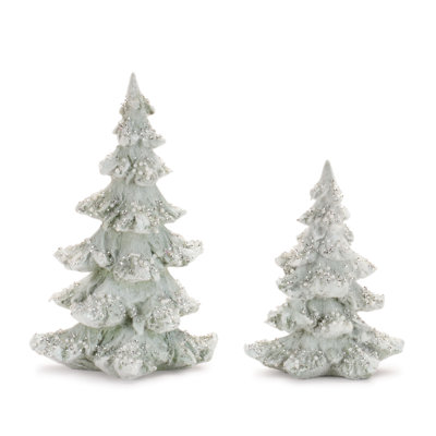 Beaded Frosted Christmas Trees