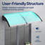 Auvent épissé en polycarbonate transparent-105449824