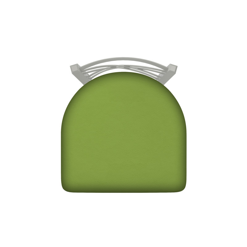 Tabouret pivotant XL 820 Catalina, Nickel anodisé, Vinyle - vert kiwi Canter