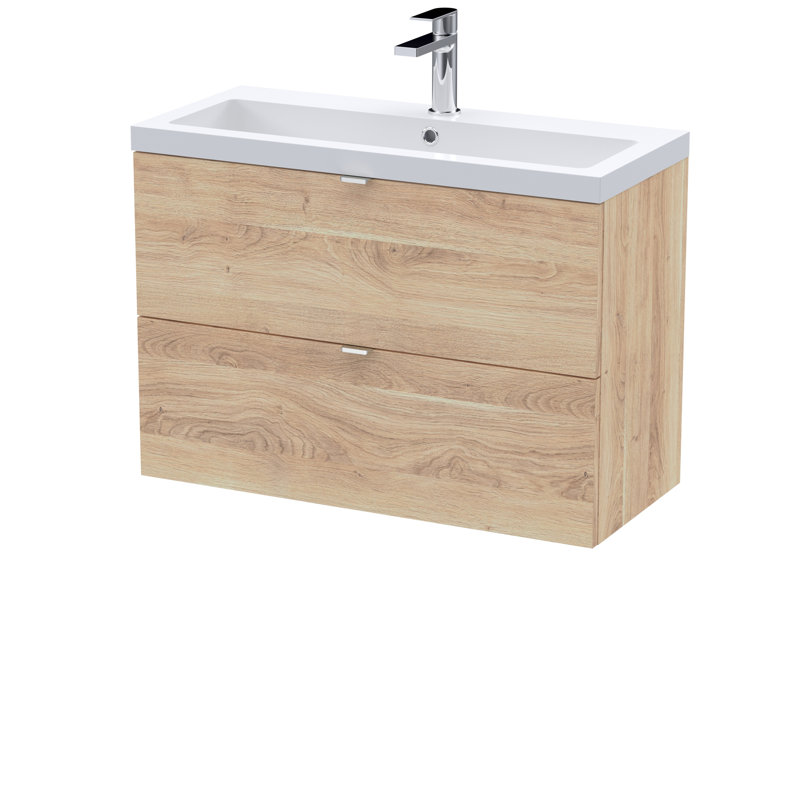 805mm Single Bathroom Vanity with Drop In Vitreous China Basin