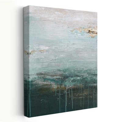 Gradient Grace - abstrait bleu sarcelle et turquoise or