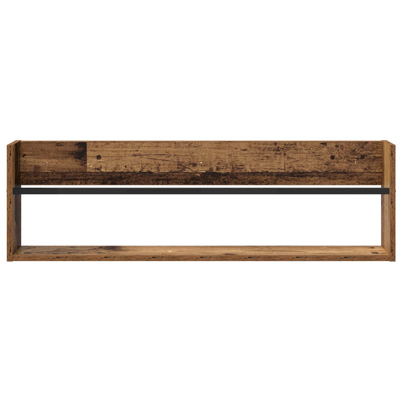 Wood Magazine Rack, Dark Brown