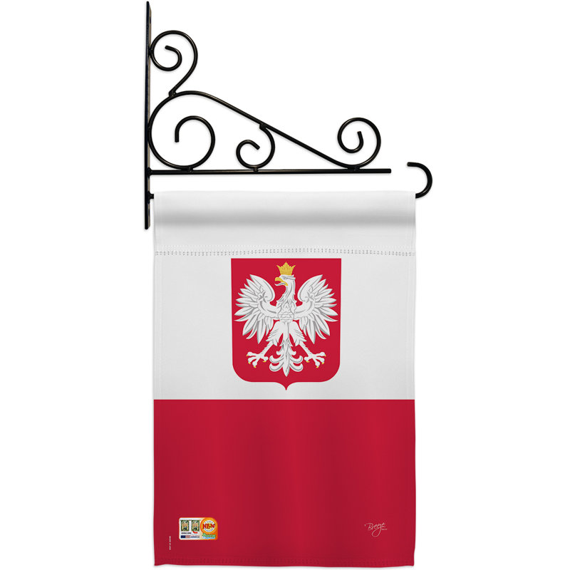 Double Sided 18.5'' H x 13'' W Polyester Flag Set