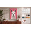 White Llama Portrait Modern 1 Piece Wrapped Canvas Wall Art-136776425-136776430
