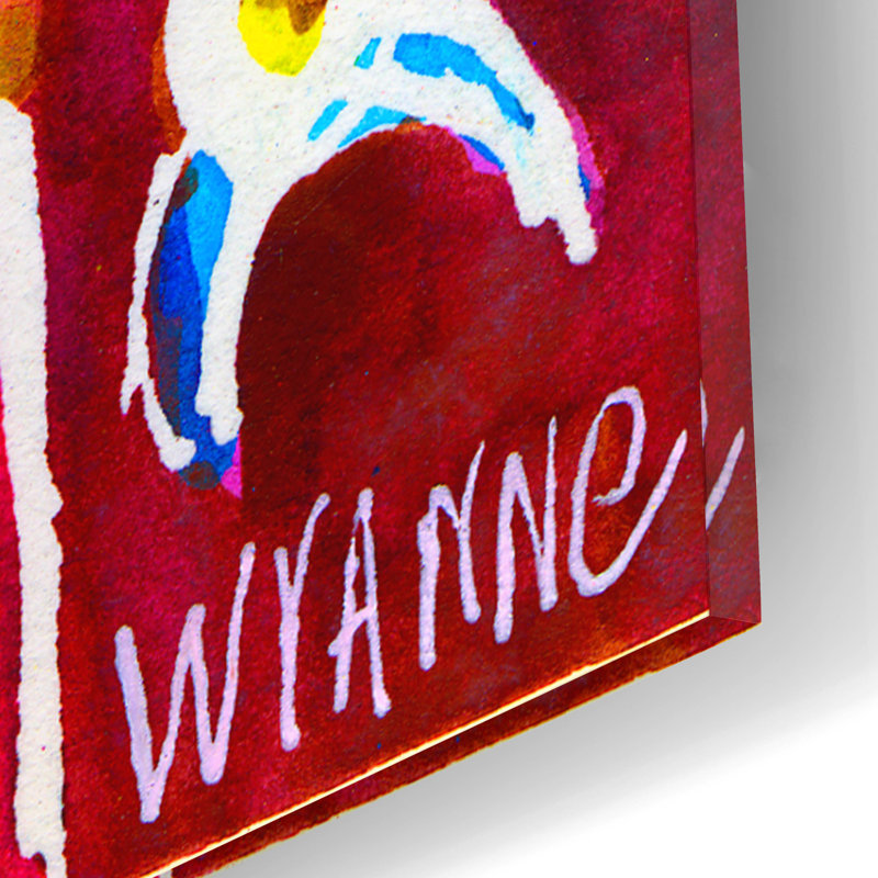 «Robot Boy» par Wyanne, art mural en verre acrylique, H 16 po x l 12 po x P 0,13 po