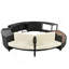 Ensemble de canapé en rotin de spa avec cadre de spa avec espaces de rangement, mini canapé et coussin confortable pour patio