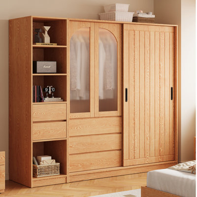 Sliding door wardrobe for home bedroom