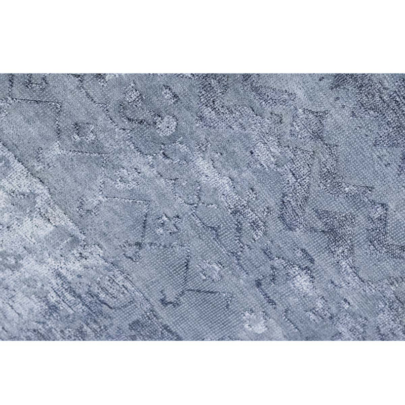 Chevron Area Rug in Blue