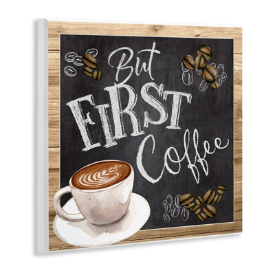 But But Coffee Typographie, tableau latte par haricot par ND Art - impression