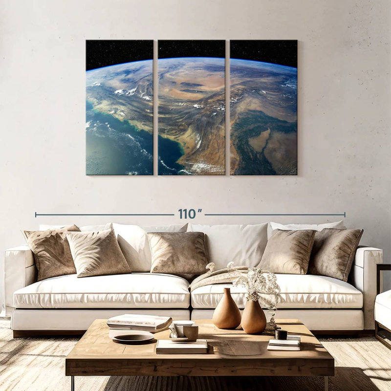 Oberle Earth, 48" H x 74" W