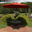 Base de parasol de marché ronde en fonte Rose Blossom 17 lb - Bronze-1078373958-1078373981-1078373983