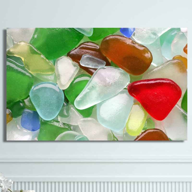 « sea glass 1 », reproduction de photo sur toile tendue, H 18 po x l 30 po x P 1 po