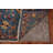 Blue Floral Ziegler Vegetable Dye Runner Rug