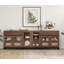 Armoire de rangement avec portes en verre, buffet moderne 3 en 1 avec tablettes réglables et 2 tiroirs, armoire à café pour le salon, cuisine-1066809870-1060083503