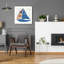 «Nautical Collage IV» par Courtney Prahl, art mural en verre acrylique-101627983