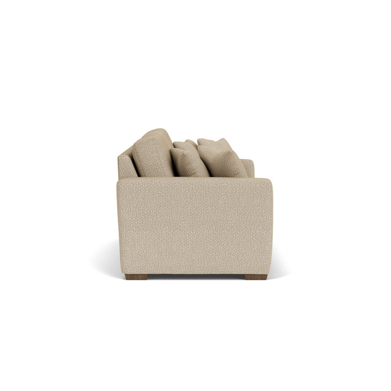 Canapé à accoudoirs carrés 83 po, Polypropylène beige / oléfine