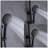 All‑In‑One Shower System Kit-Wall Mounted Shower Faucet System with Rainfall Shower Head & 3‑Function Handheld