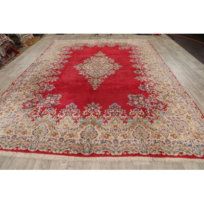 One-of-a-Kind Flarrie Hand-Knotted 1970s 8'1"" x 11'1"" Wool Area Rug in Red/Beige -  Isabelline, 2D9E6D5D9C934375B519DBDBBE610ABE