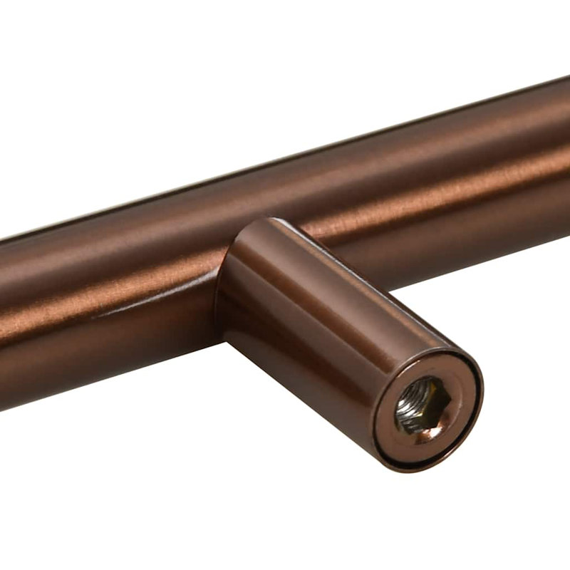 Metro Lane Cabinet Handles 10 Pcs Black 64 Mm Stainless Steel, 64mm, Bronze